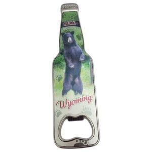 Bear Country Wyoming Bottle Opener Magnet Souvenir Beer Soda Travel Tourist Gift